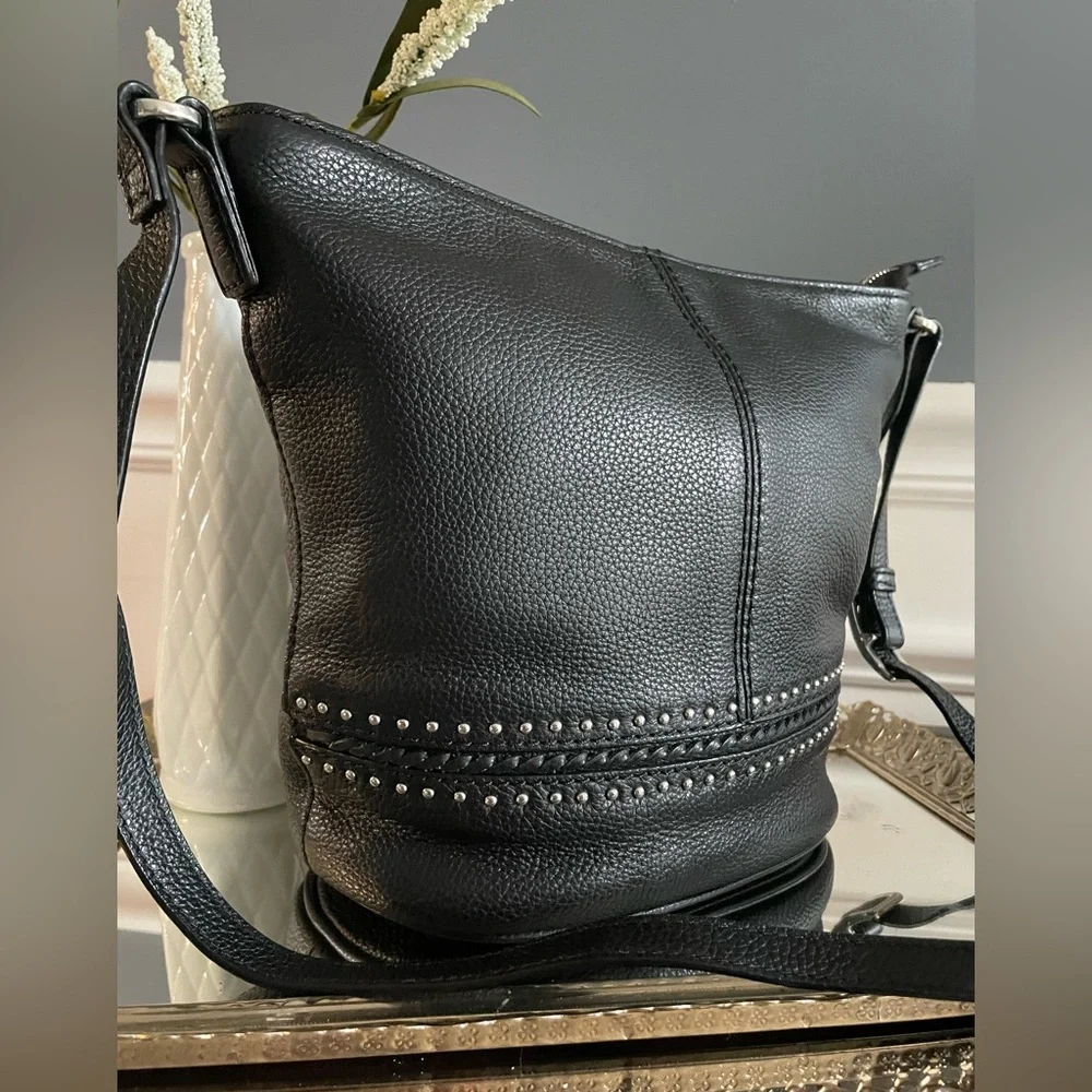 Brighton Pretty Tough Collection- Baby Jake Leather Crossbody - Picture 2 of 12